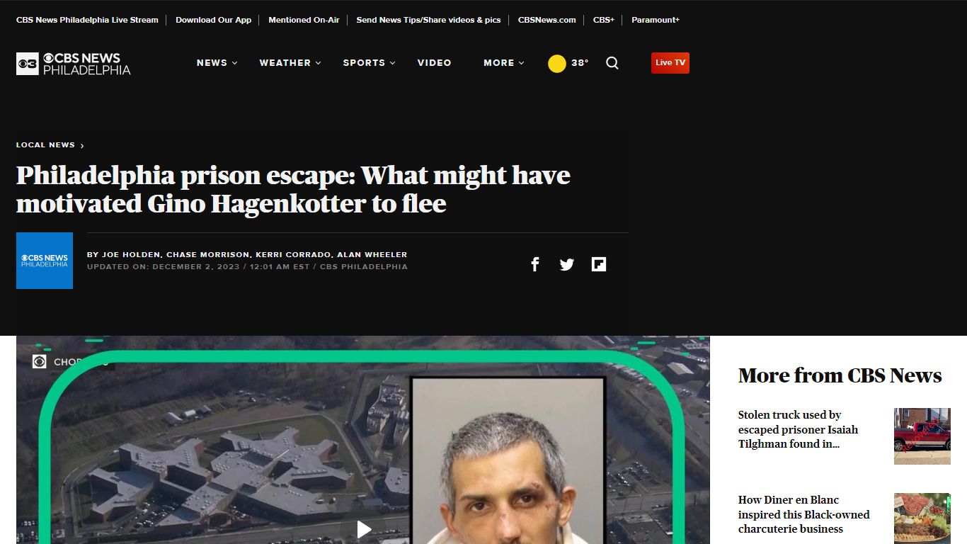 Philadelphia prison escape: What might have motivated Gino Hagenkotter ...