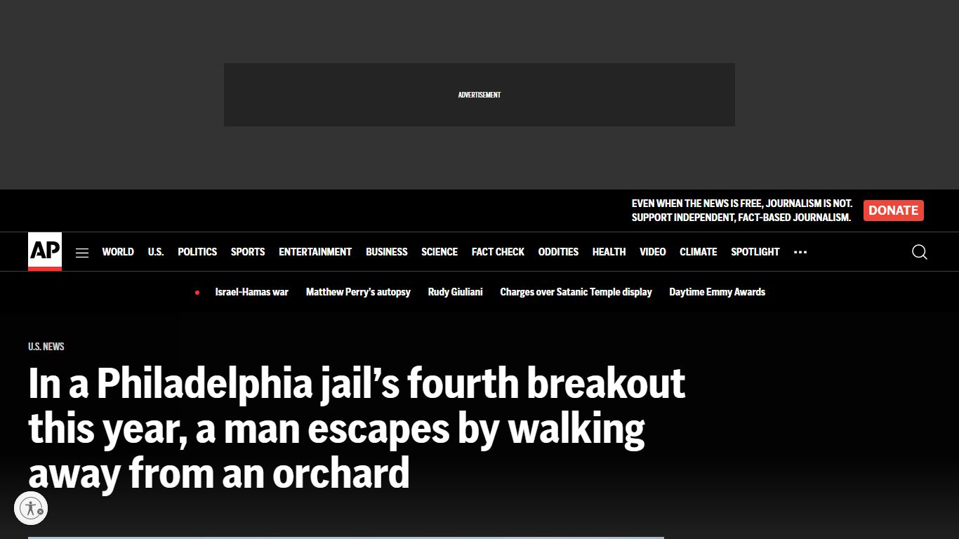 In a Philadelphia jail's fourth breakout this year, a man escapes by ...